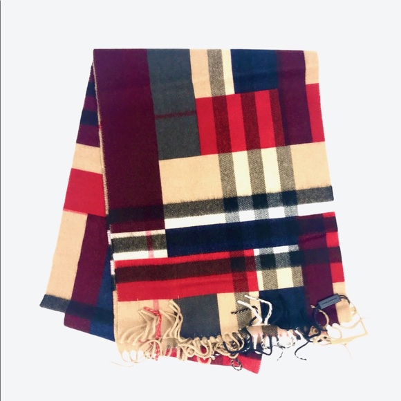 NWT Burberry Reversible Cashmere Scarf - Picture 3 of 6